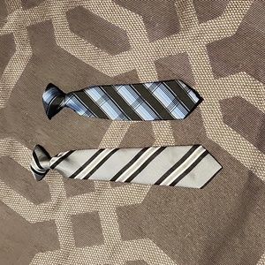 2 Boys Clip on Ties